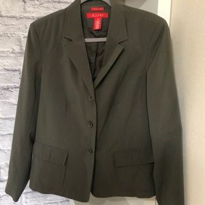 A Line brand muted olive blazer Sz 12